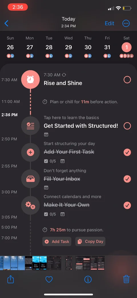 Structured onboarding screen 75