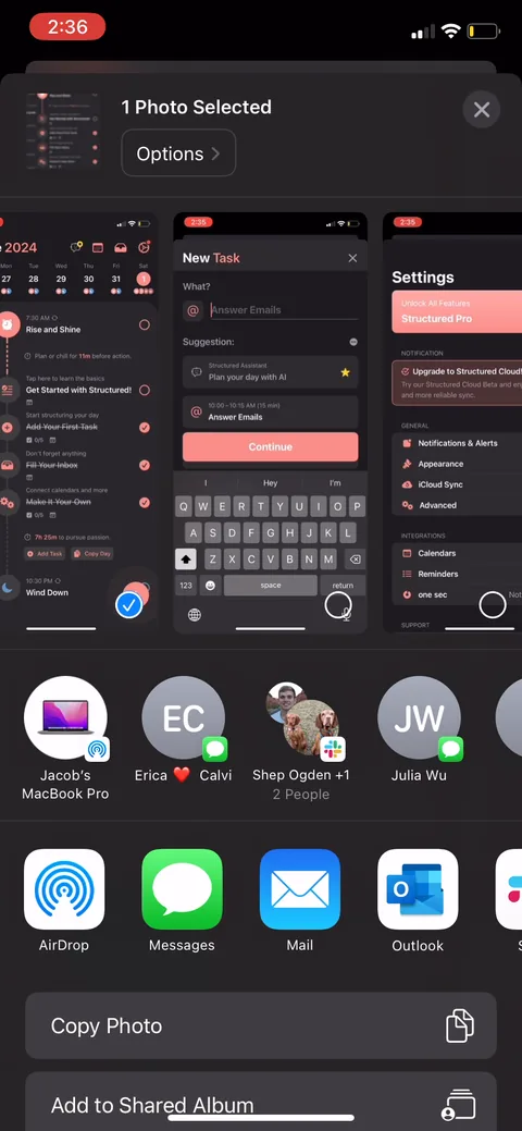 Structured onboarding screen 76