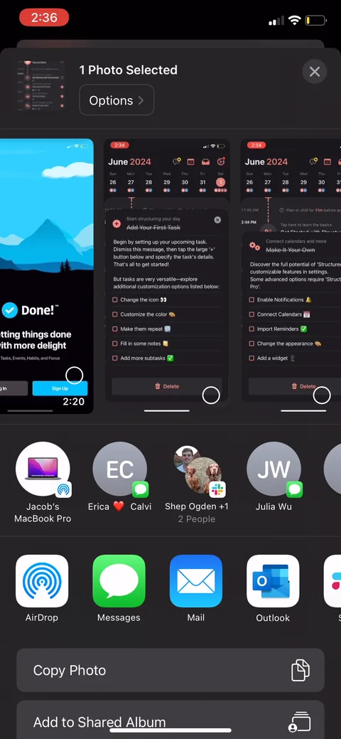 Structured onboarding screen 78