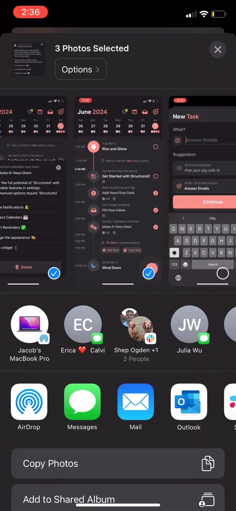 Structured onboarding screen 80
