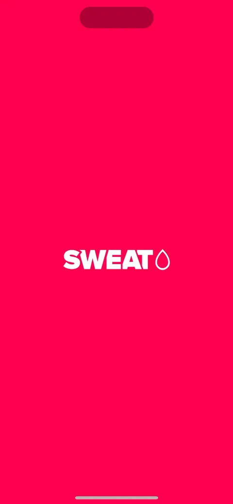 Sweat onboarding screen 1