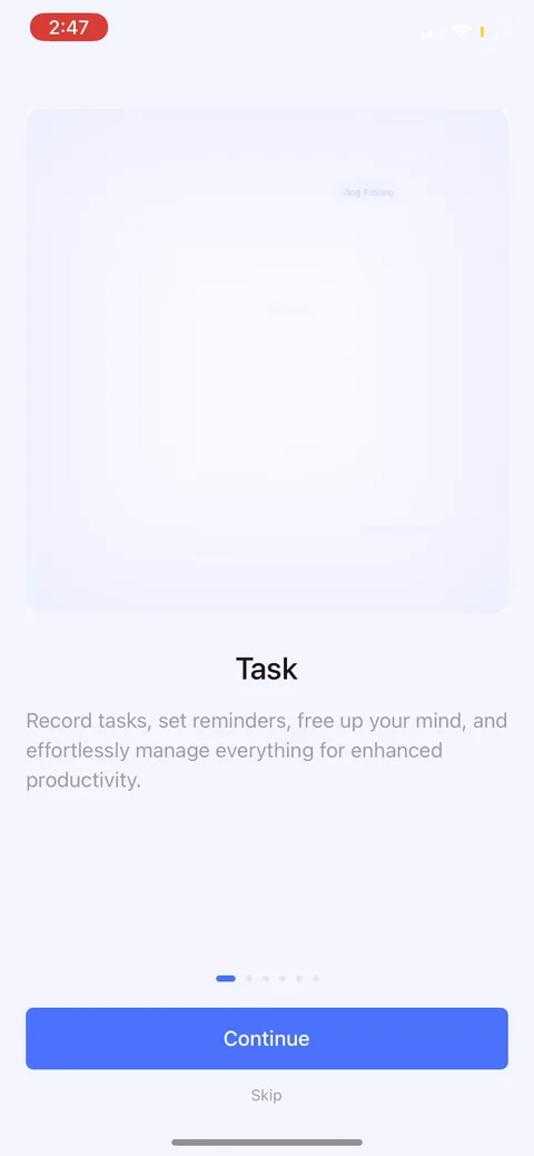 Ticktick onboarding screen 4