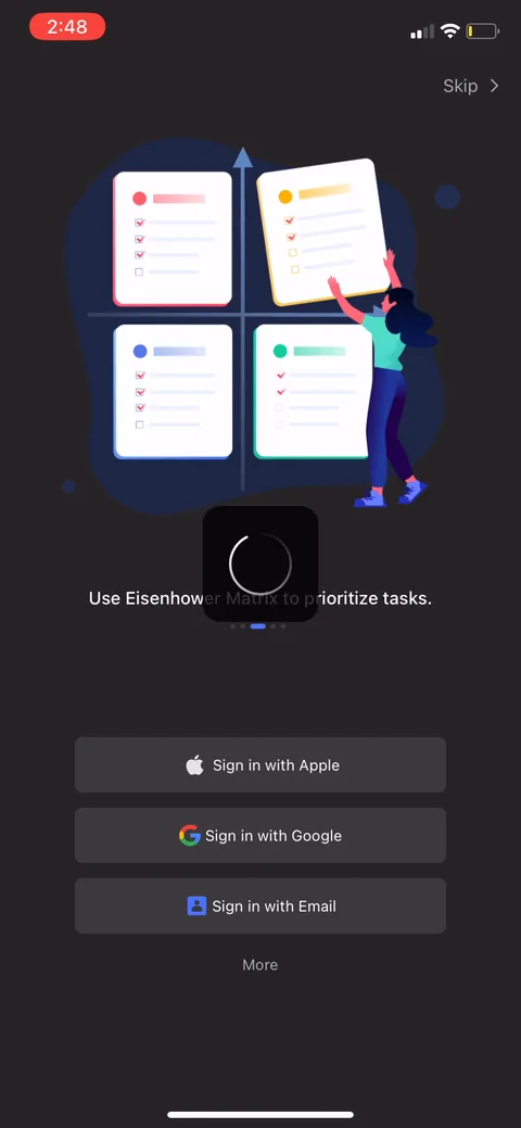 Ticktick onboarding screen 35