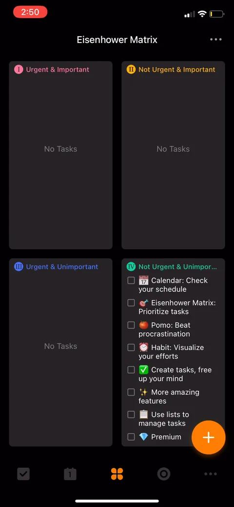 Ticktick onboarding screen 60