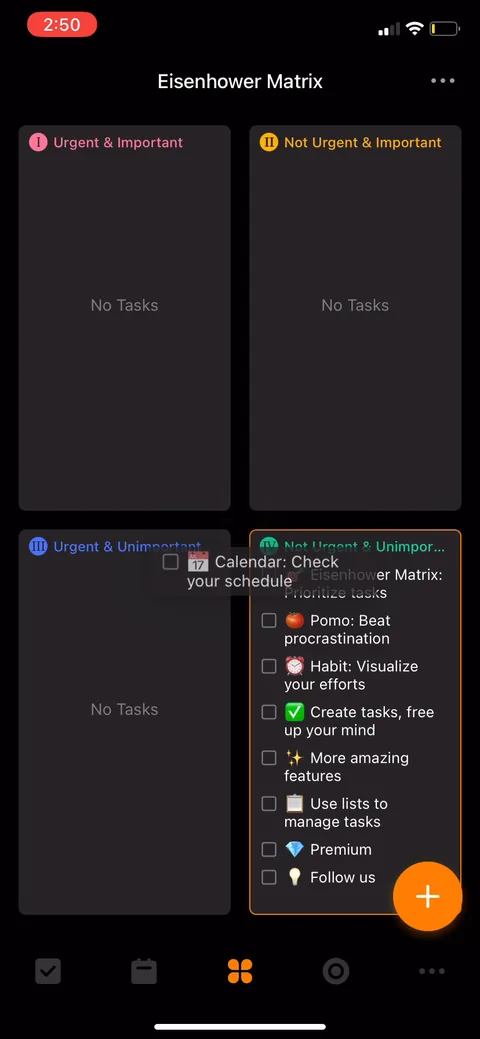 Ticktick onboarding screen 66
