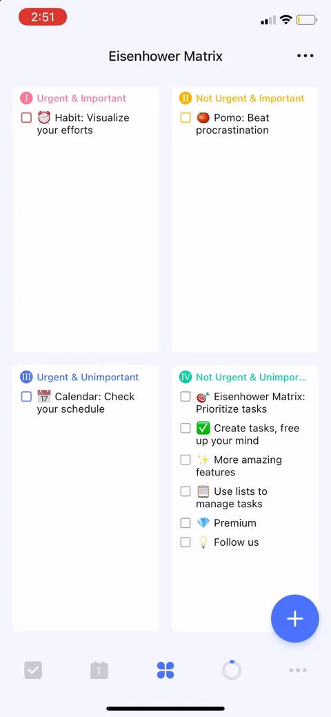 Ticktick onboarding screen 76