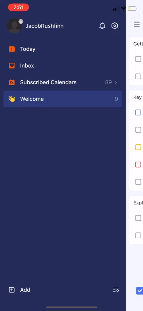 Ticktick onboarding screen 81