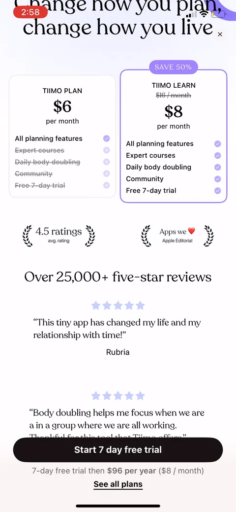 Tiimo onboarding screen 19