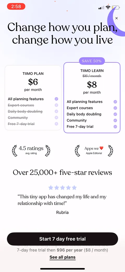 Tiimo onboarding screen 20