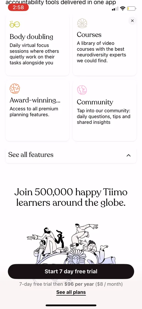 Tiimo onboarding screen 26