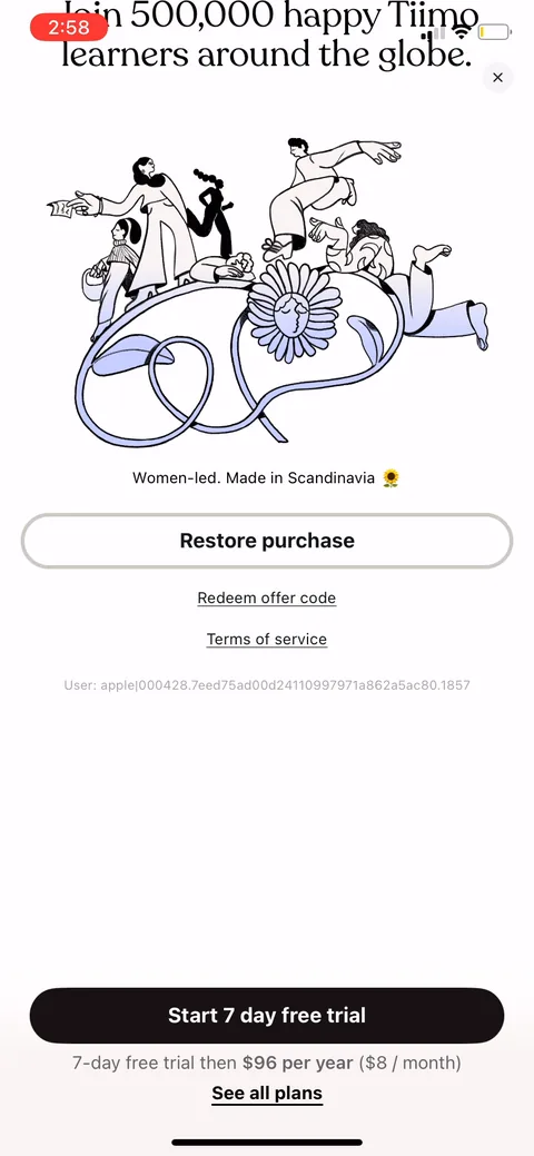Tiimo onboarding screen 31