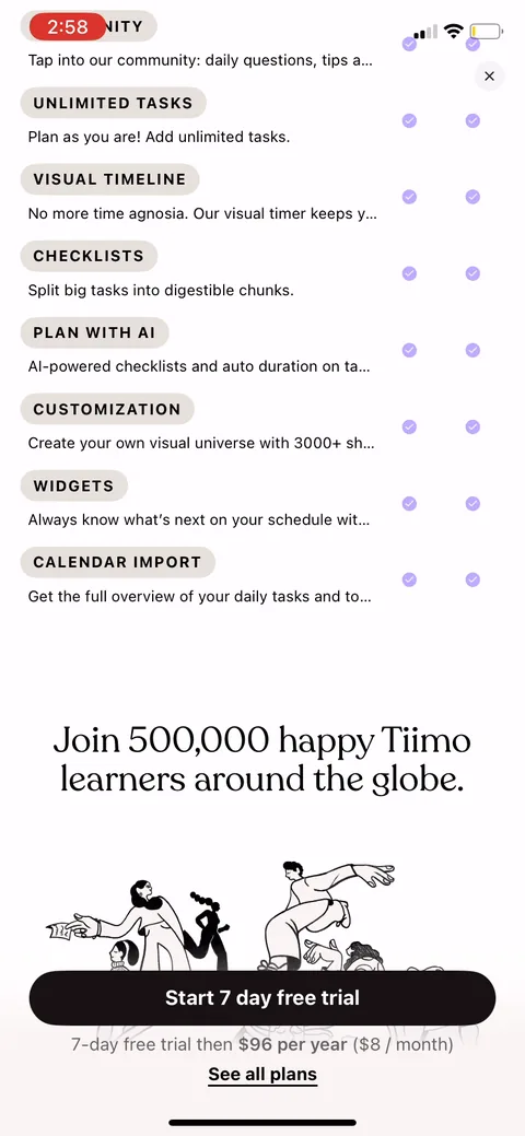 Tiimo onboarding screen 33
