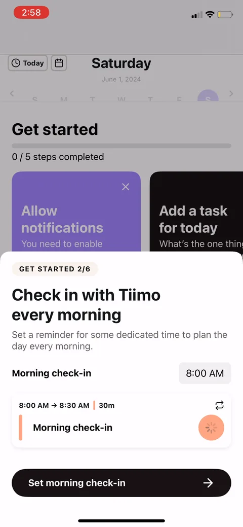 Tiimo onboarding screen 36