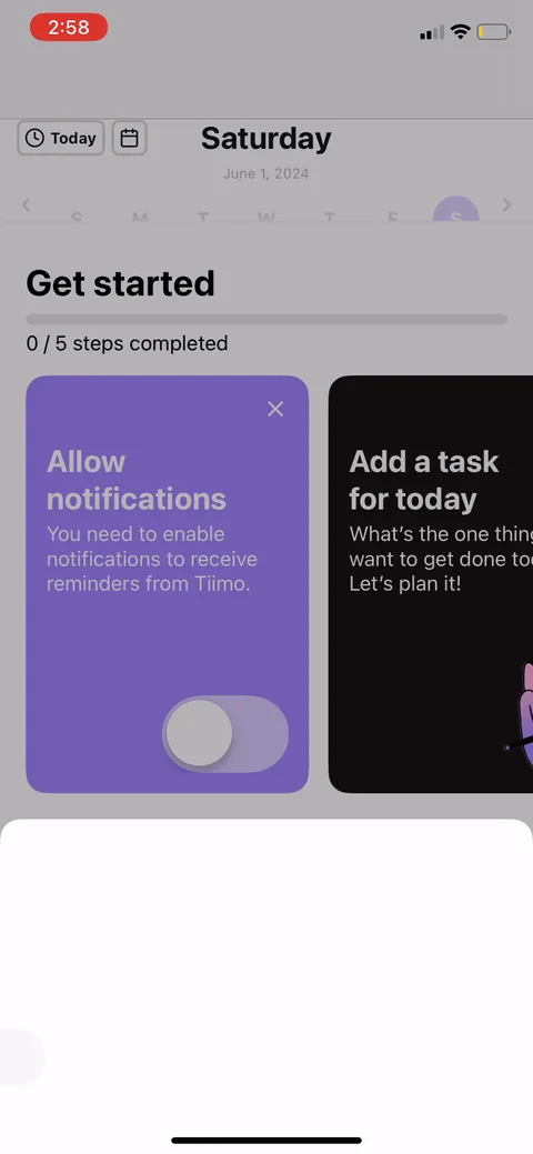 Tiimo onboarding screen 41