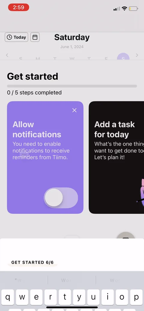 Tiimo onboarding screen 46