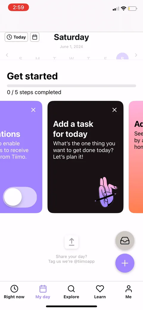 Tiimo onboarding screen 48
