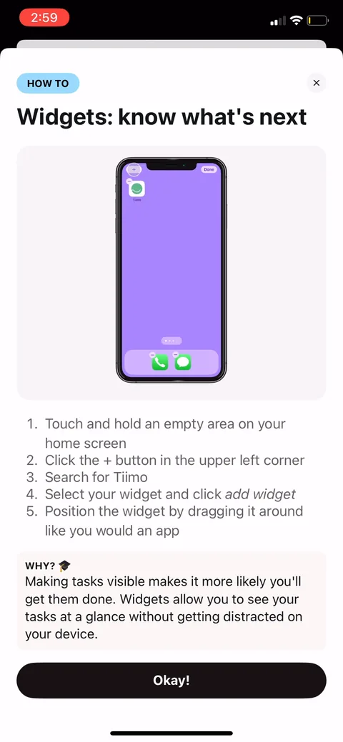 Tiimo onboarding screen 54