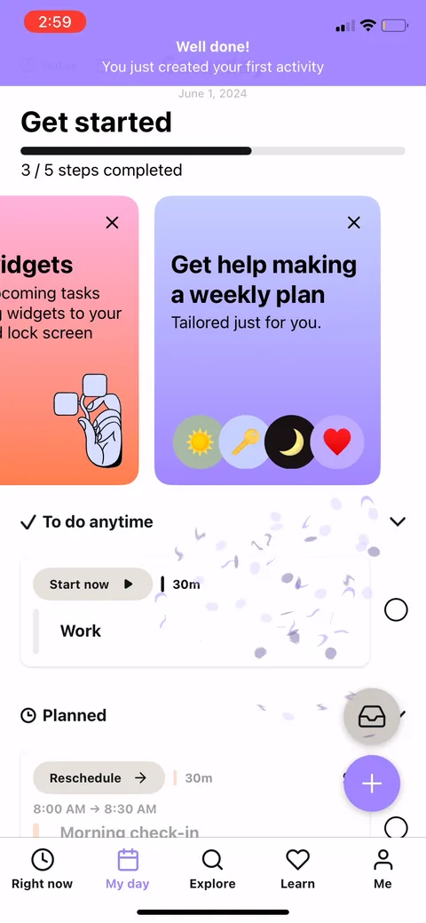 Tiimo onboarding screen 59