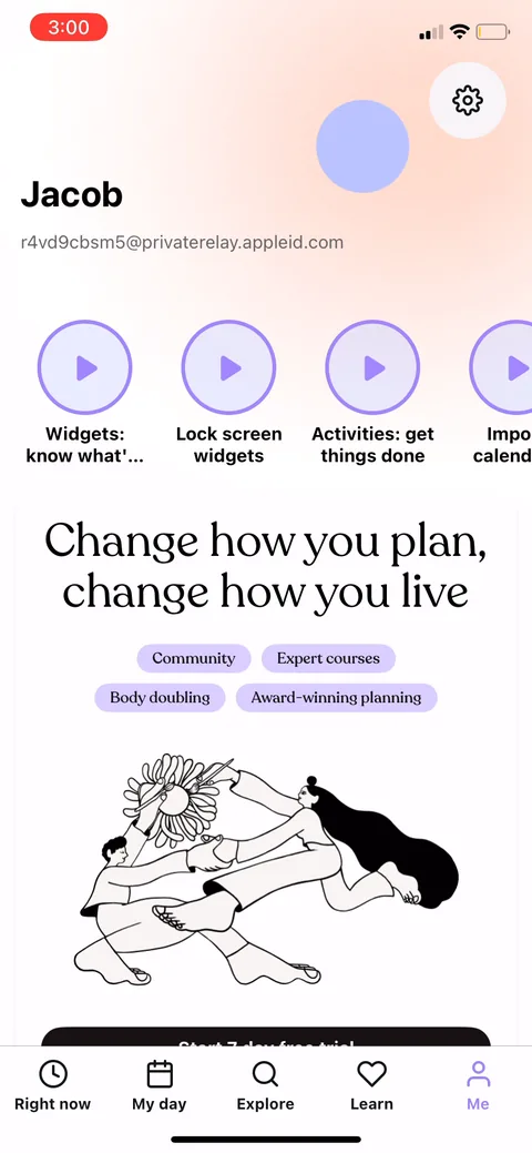 Tiimo onboarding screen 62