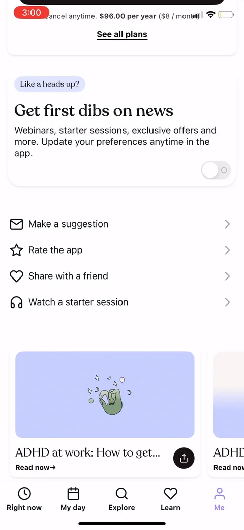 Tiimo onboarding screen 65