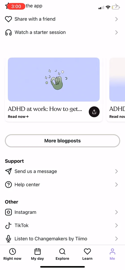 Tiimo onboarding screen 66