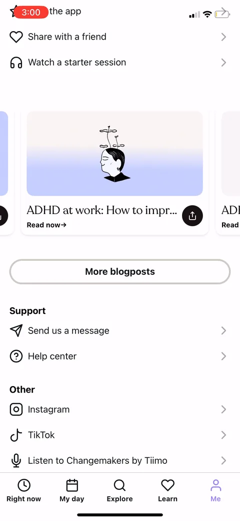 Tiimo onboarding screen 67