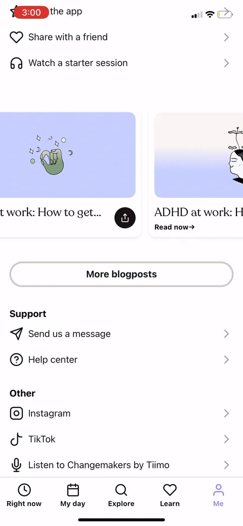 Tiimo onboarding screen 69