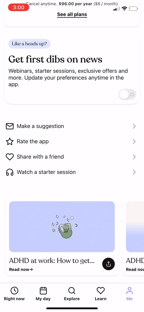 Tiimo onboarding screen 71