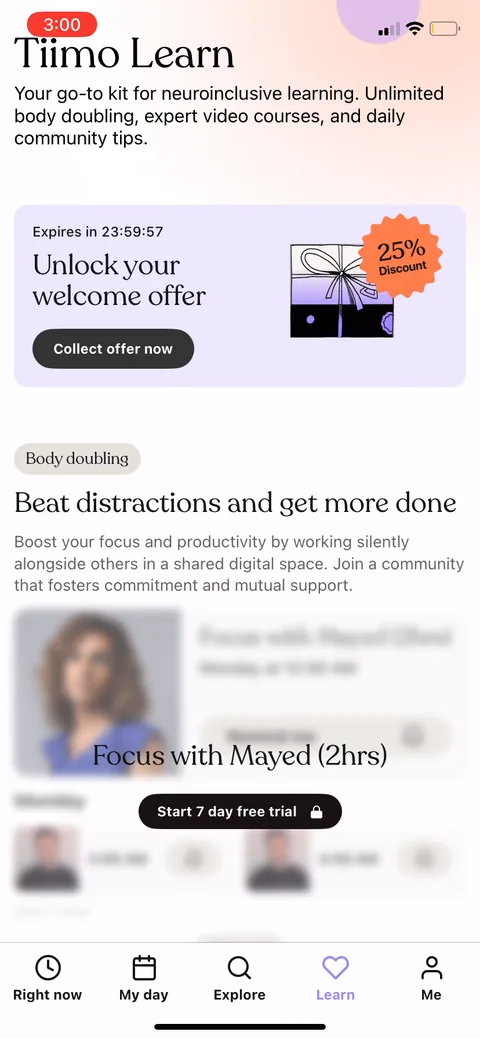 Tiimo onboarding screen 75
