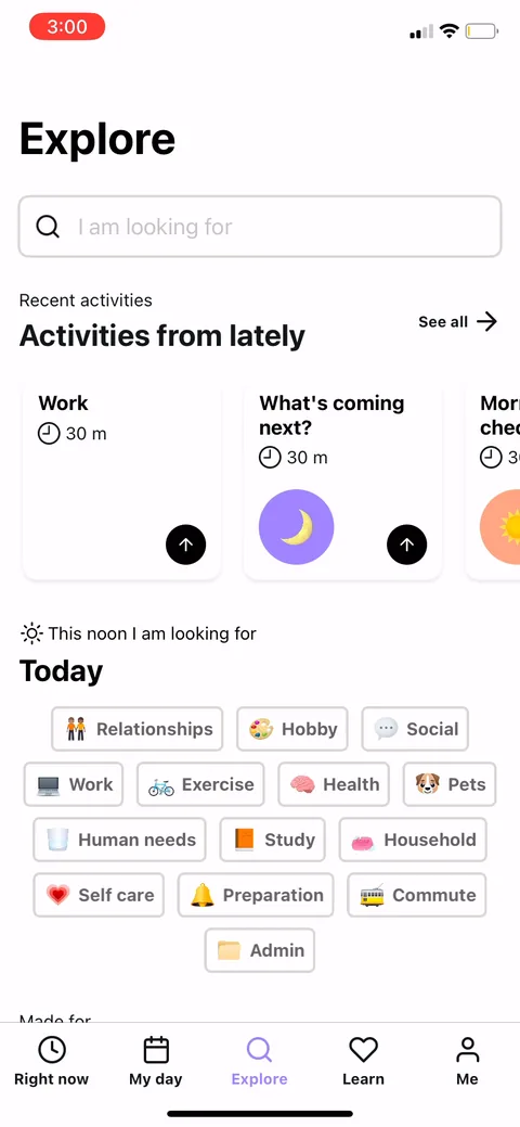 Tiimo onboarding screen 82