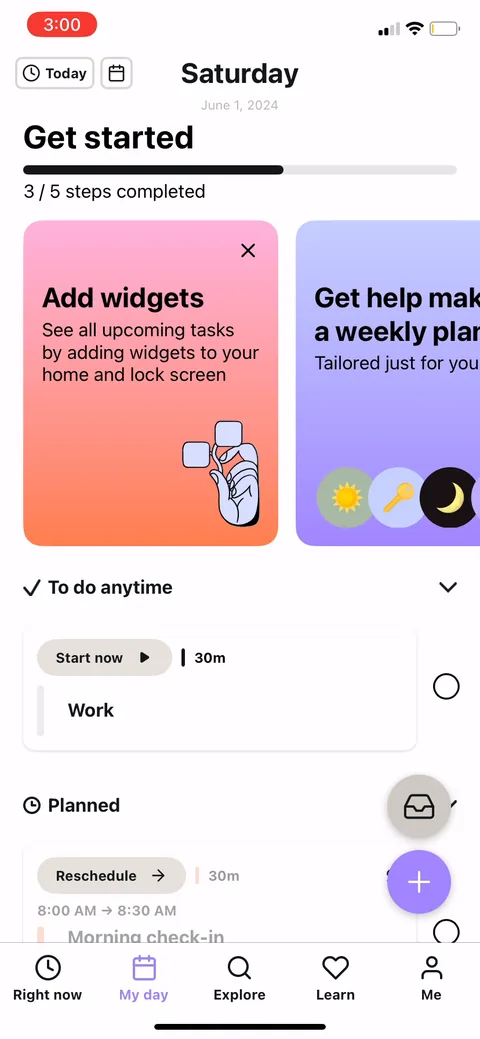 Tiimo onboarding screen 83