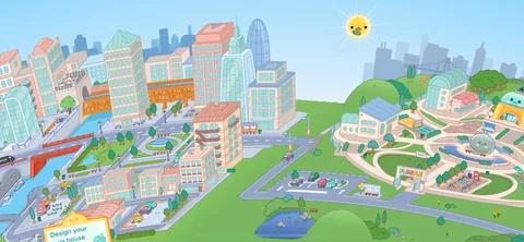 Toca Boca World onboarding screen 10: The onboarding is the map