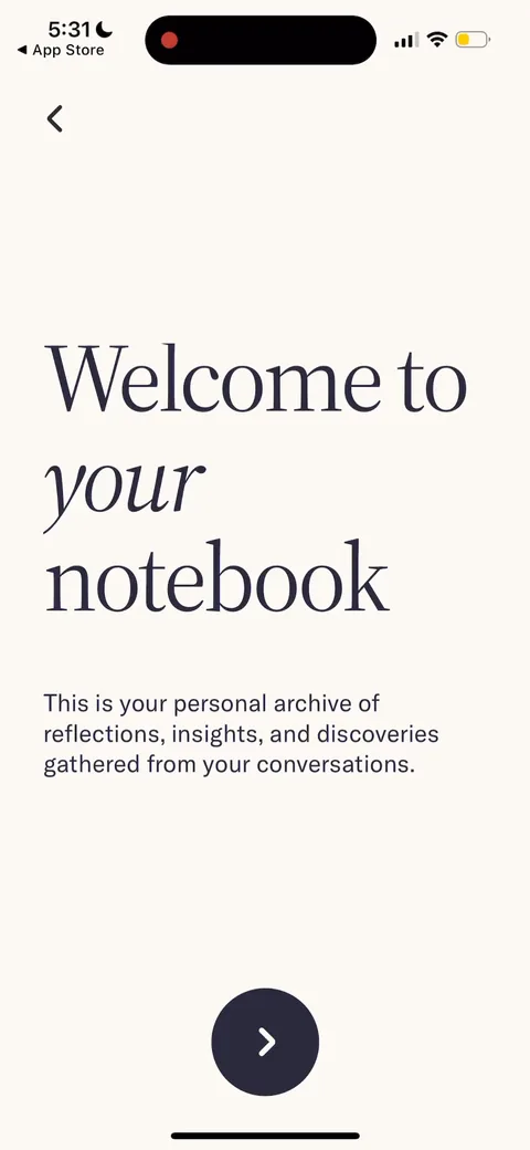 Tolan onboarding screen 134