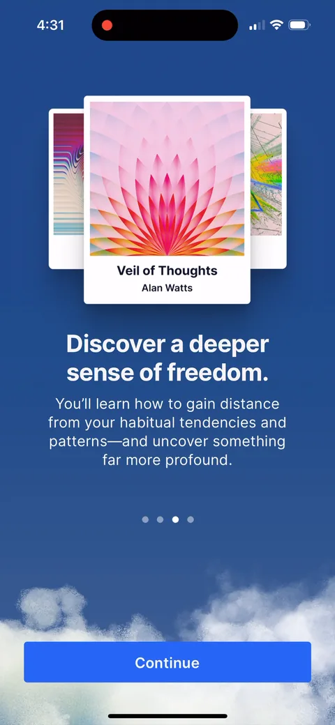 Waking Up onboarding screen 20