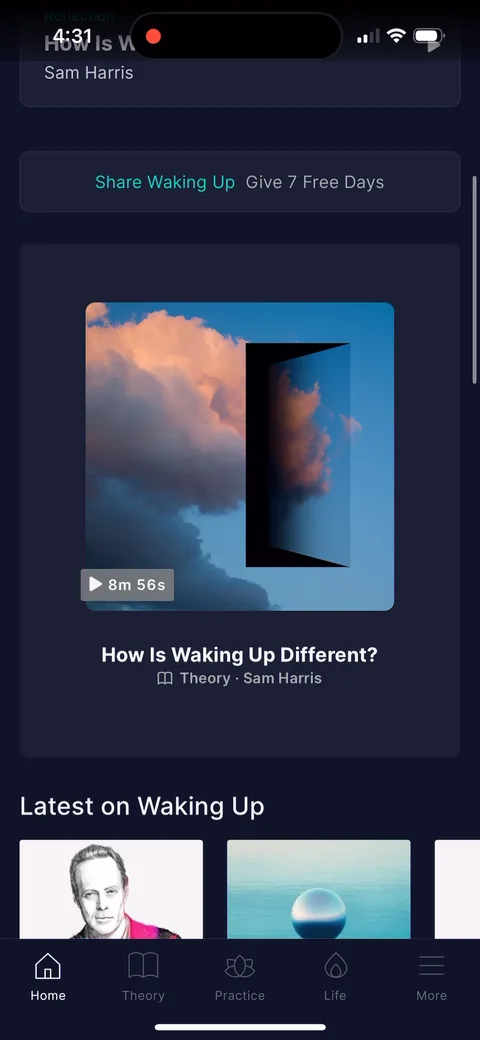 Waking Up onboarding screen 25