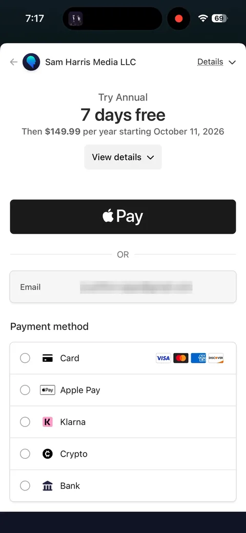 Waking Up onboarding screen 27: Tap the main button and you don't get Apple's sheet