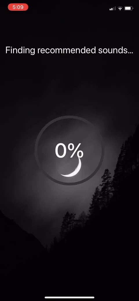 White Noice Deep Sleep Sounds onboarding screen 13
