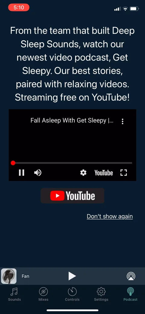 White Noice Deep Sleep Sounds onboarding screen 25