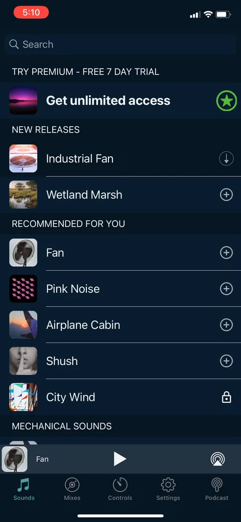 White Noice Deep Sleep Sounds onboarding screen 27