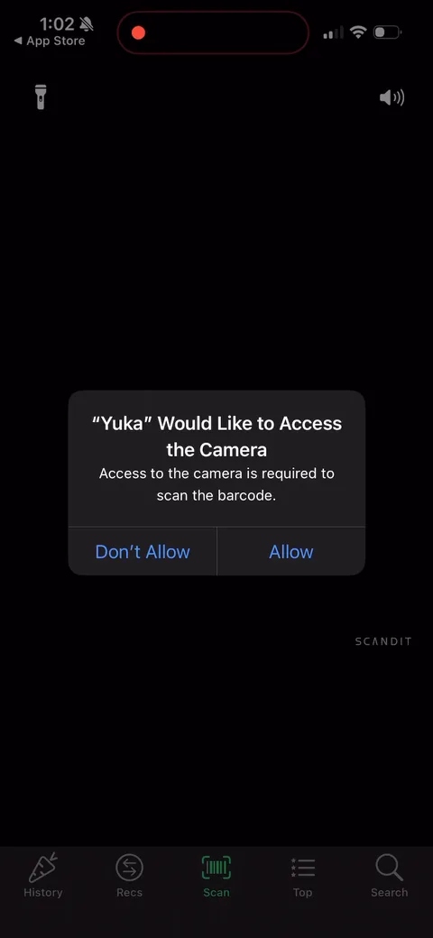 Yuka onboarding screen 10