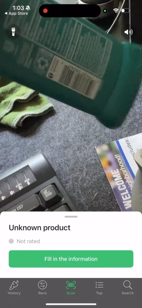 Yuka onboarding screen 28