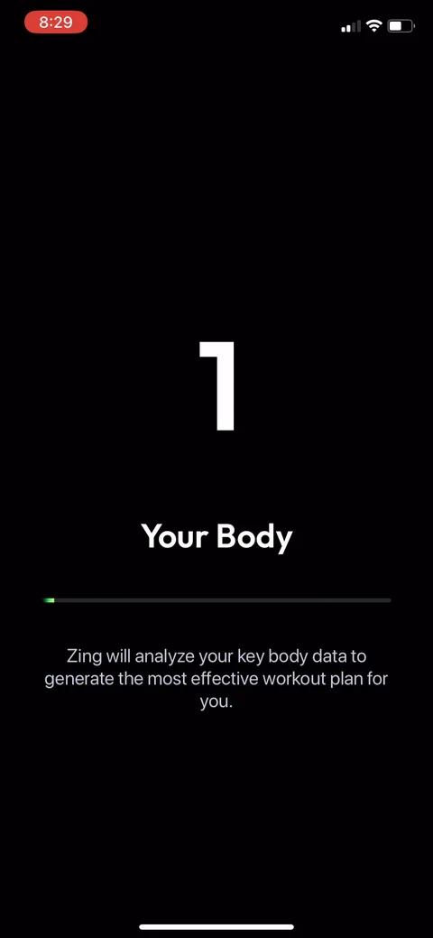 Zing Coach onboarding screen 14