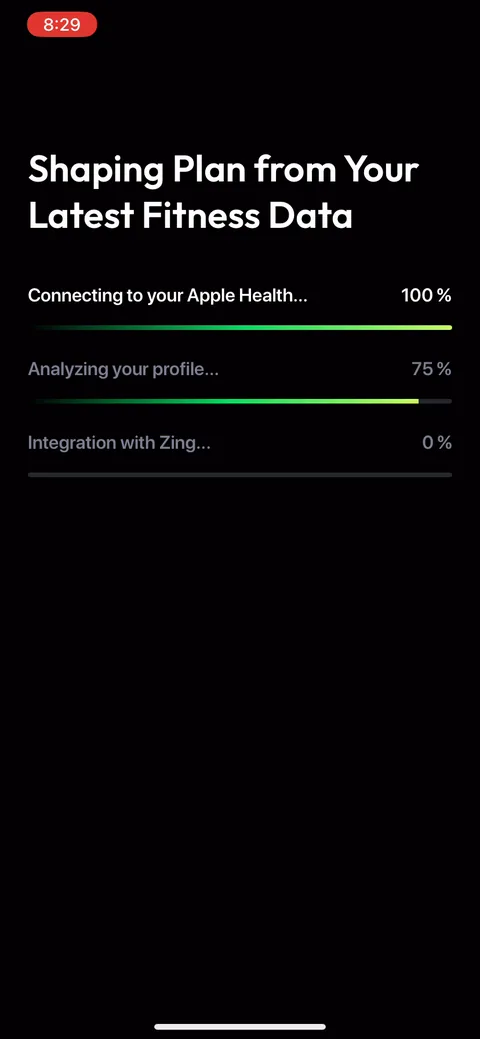 Zing Coach onboarding screen 18