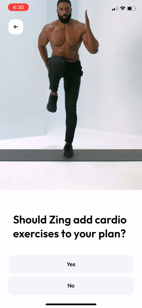 Zing Coach onboarding screen 32