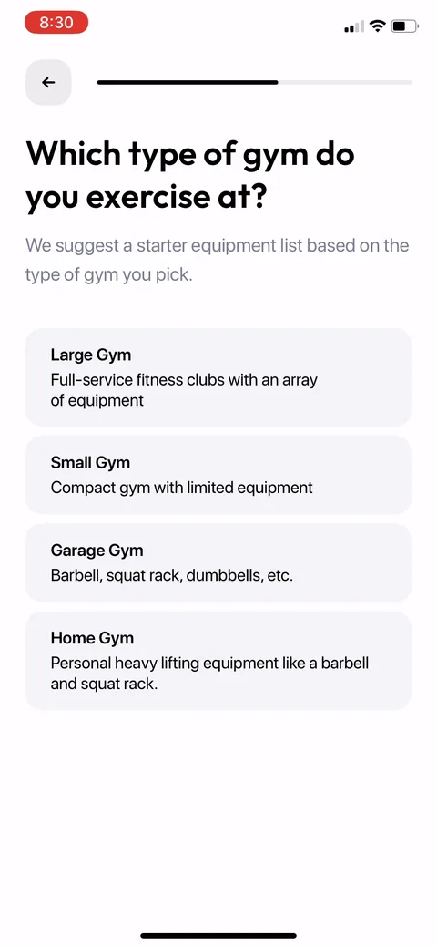Zing Coach onboarding screen 34
