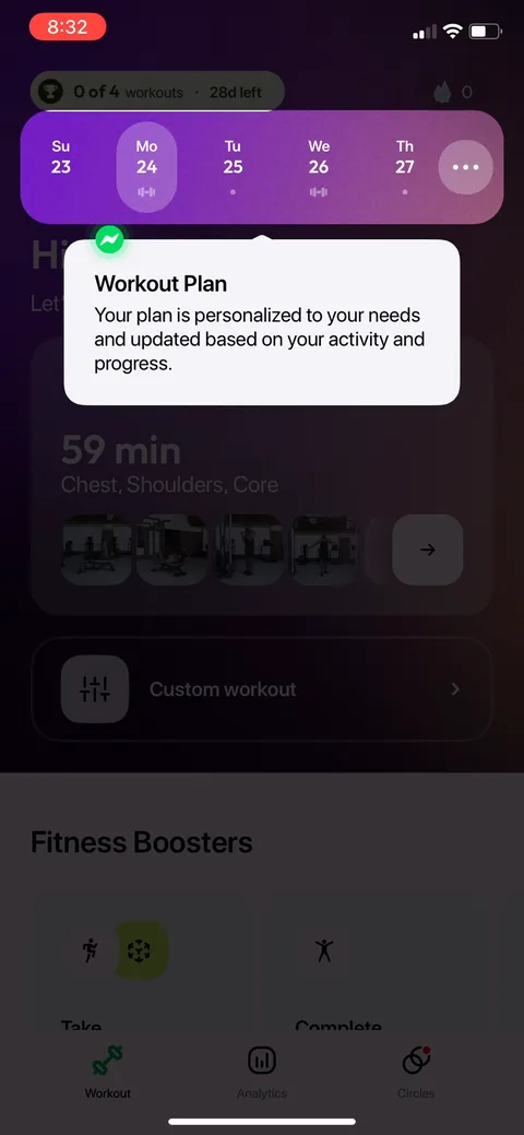 Zing Coach onboarding screen 55