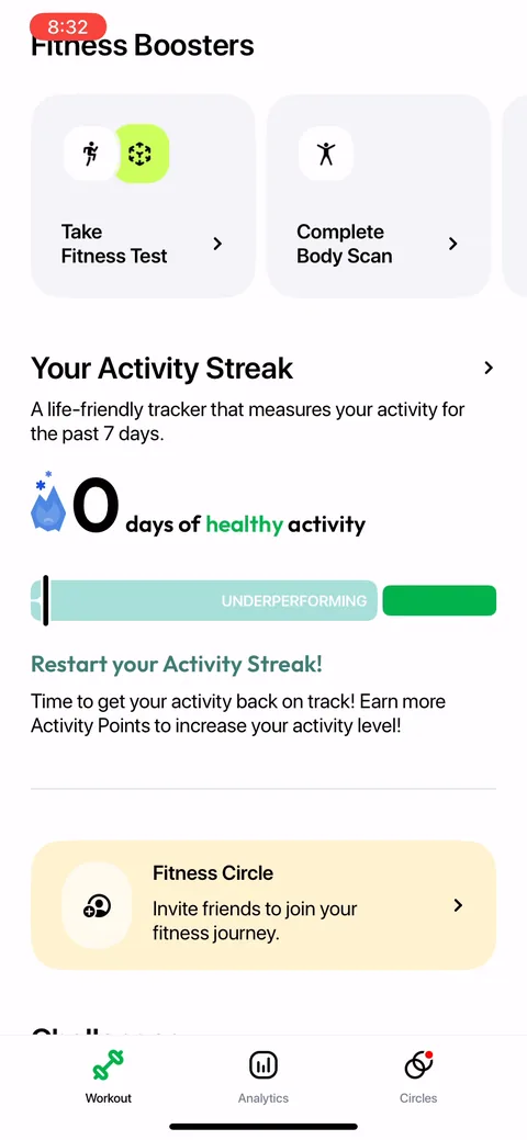 Zing Coach onboarding screen 58