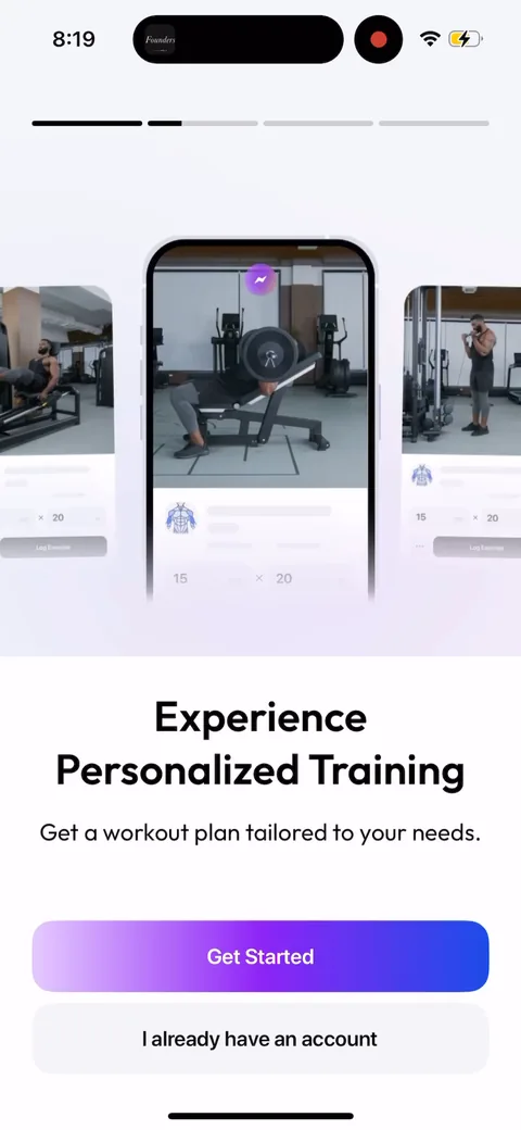 Zing Coach onboarding screen 1