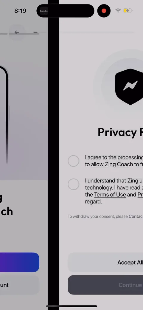 Zing Coach onboarding screen 5