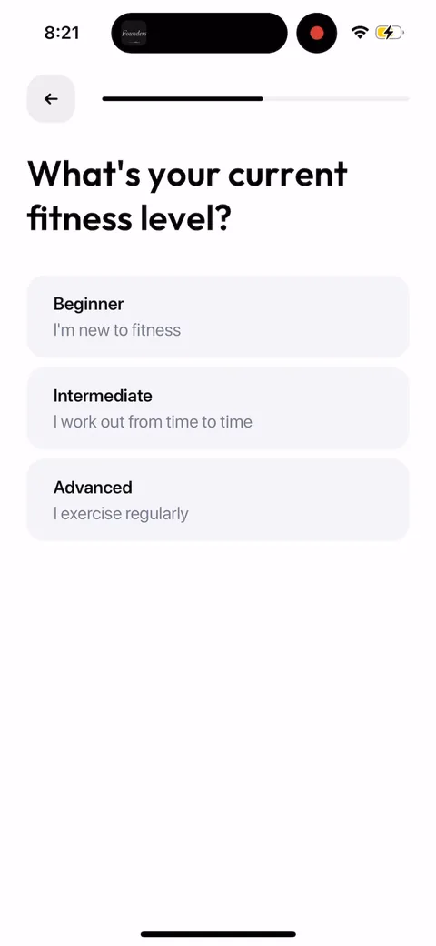 Zing Coach onboarding screen 28